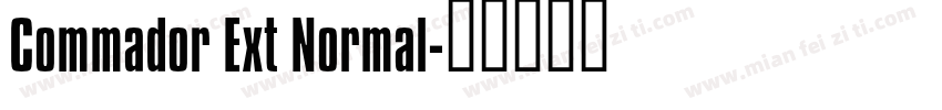 Commador Ext Normal字体转换
